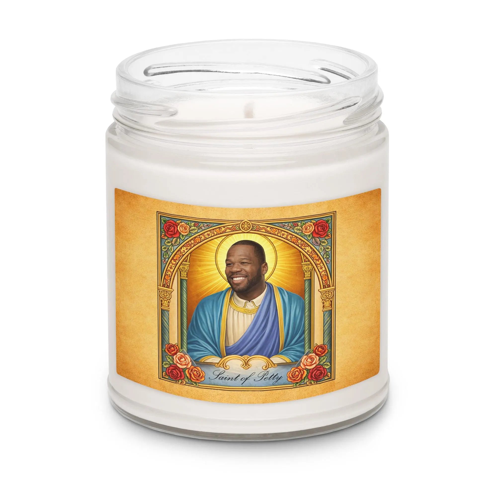Patron Saint of Petty Soy Candle – Funny Gift for Friends – Clean Scented Candle – Pop Culture Home Decor