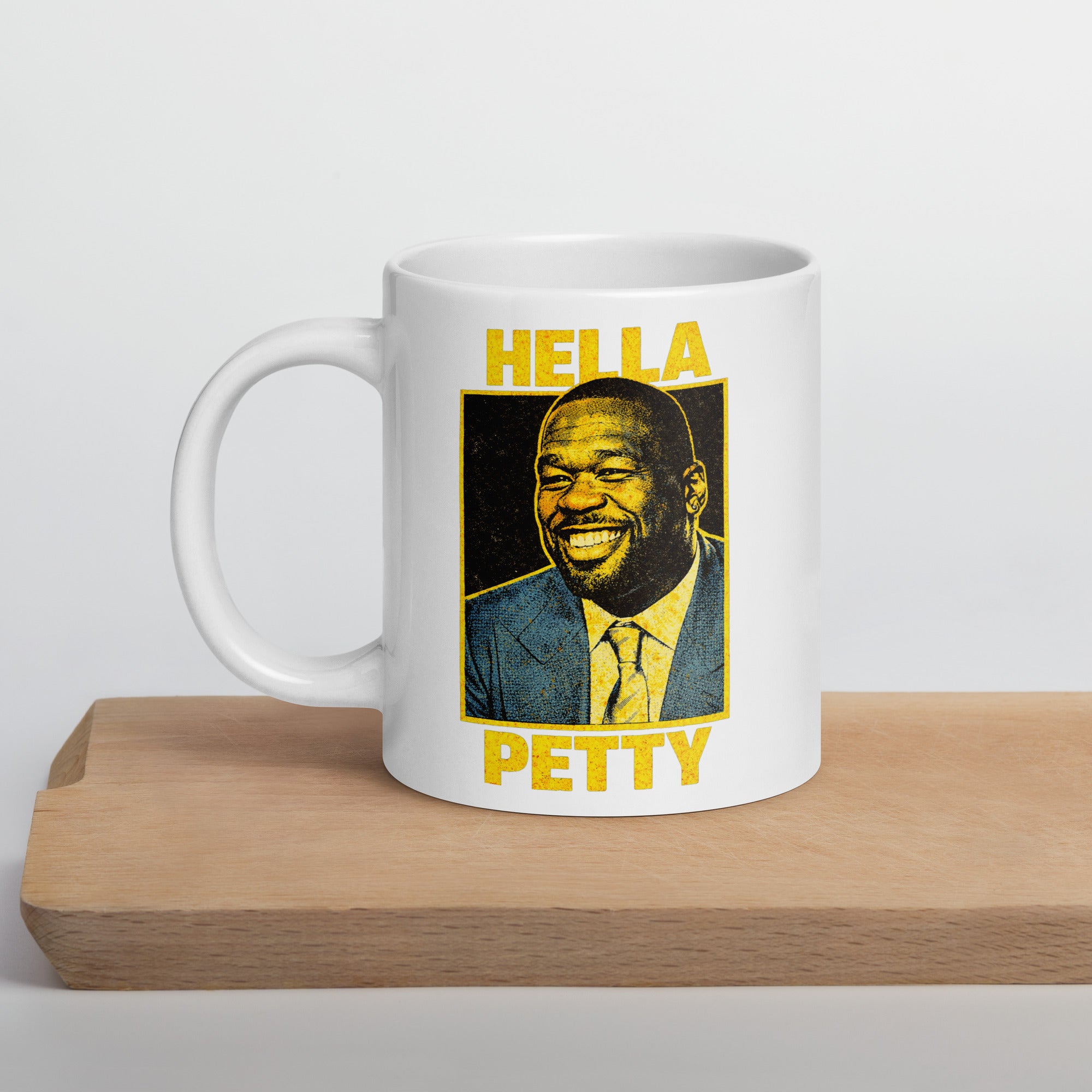 Hella Petty Coffee Mug – Funny Tea-Sipping Meme Mug – 20oz Savage Petty Cup – Sarcastic Pop Culture Gift Mug