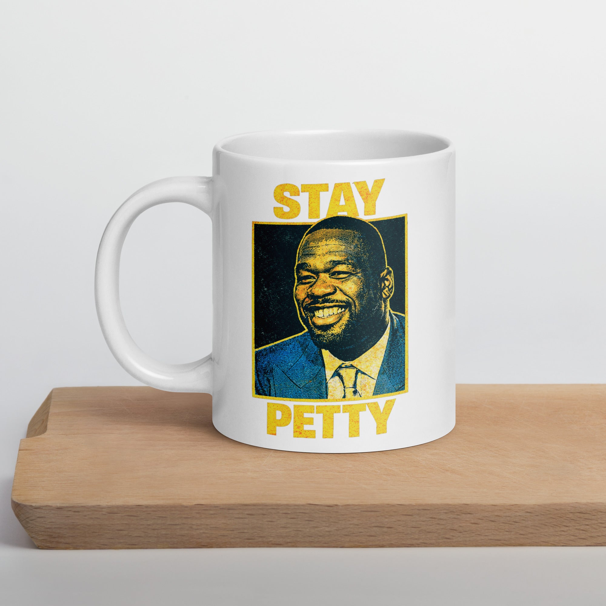 Stay Petty Coffee Mug – 20oz Sarcastic Meme Mug – Funny Gift Cup – Savage Quote Mug – Tea Sipping Mug for Petty Queens