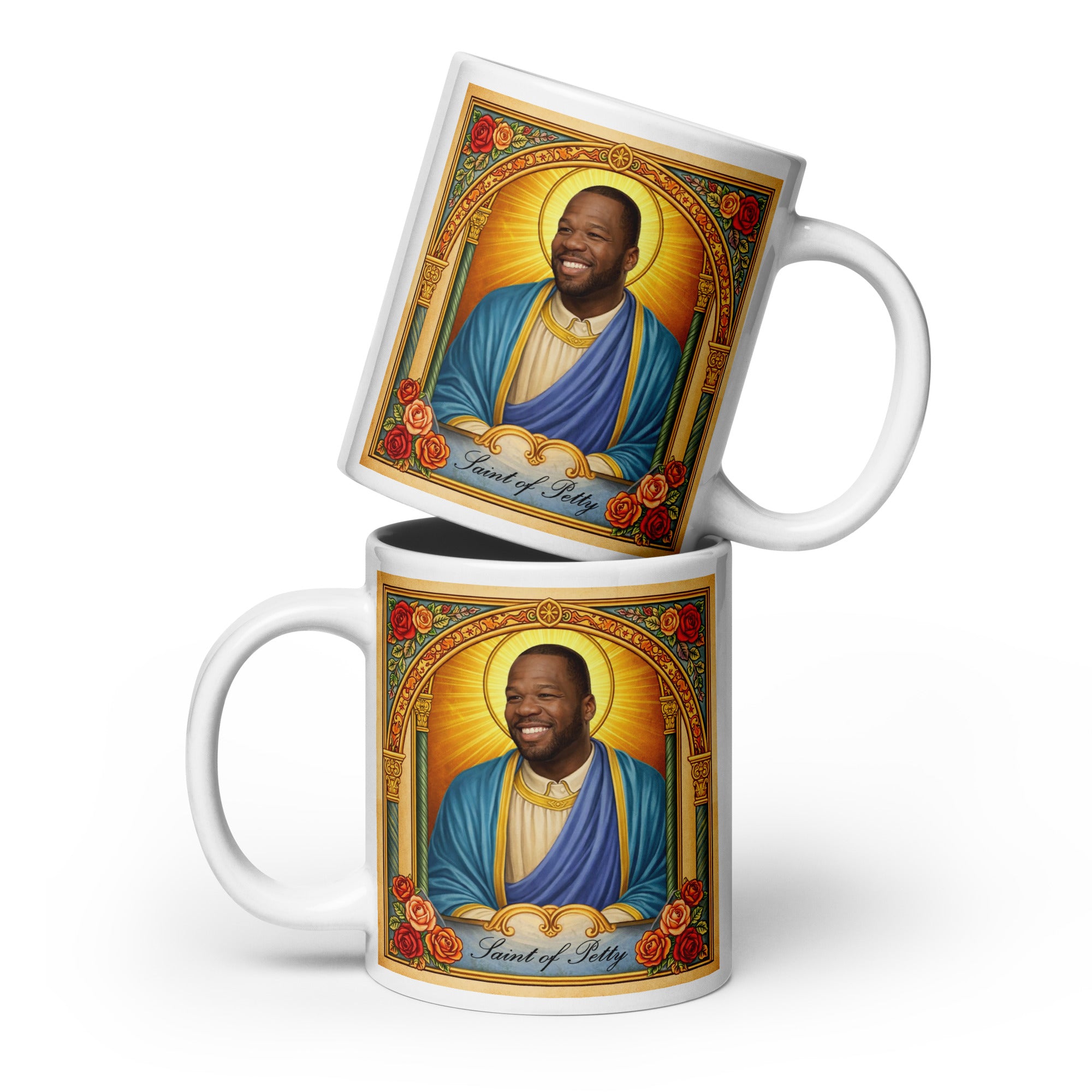 Patron Saint of Petty Mug – 20oz Ceramic Petty Meme Mug – Funny Gift Cup – Holy Shade Coffee Mug – Patron Saint of Petty