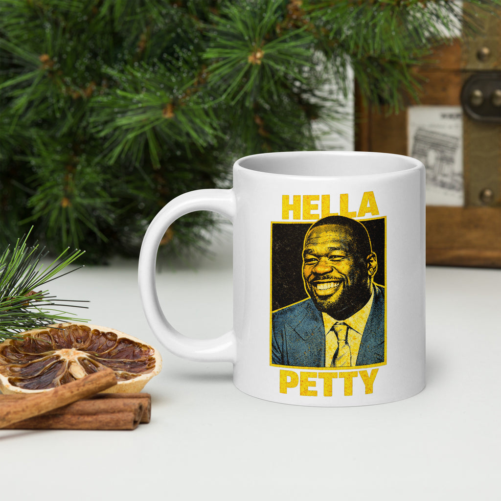 Hella Petty Coffee Mug – Funny Tea-Sipping Meme Mug – 20oz Savage Petty Cup – Sarcastic Pop Culture Gift Mug