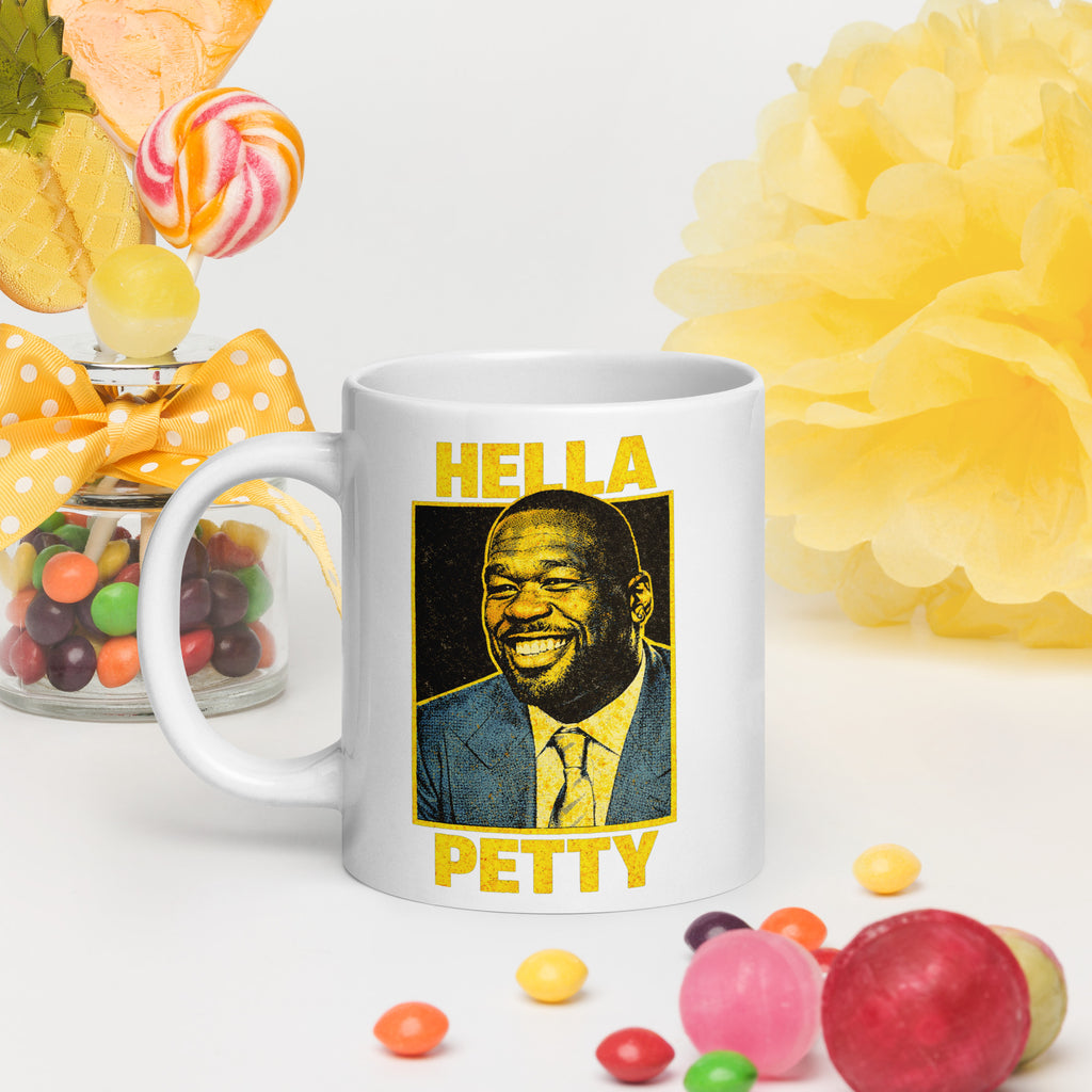 Hella Petty Coffee Mug – Funny Tea-Sipping Meme Mug – 20oz Savage Petty Cup – Sarcastic Pop Culture Gift Mug