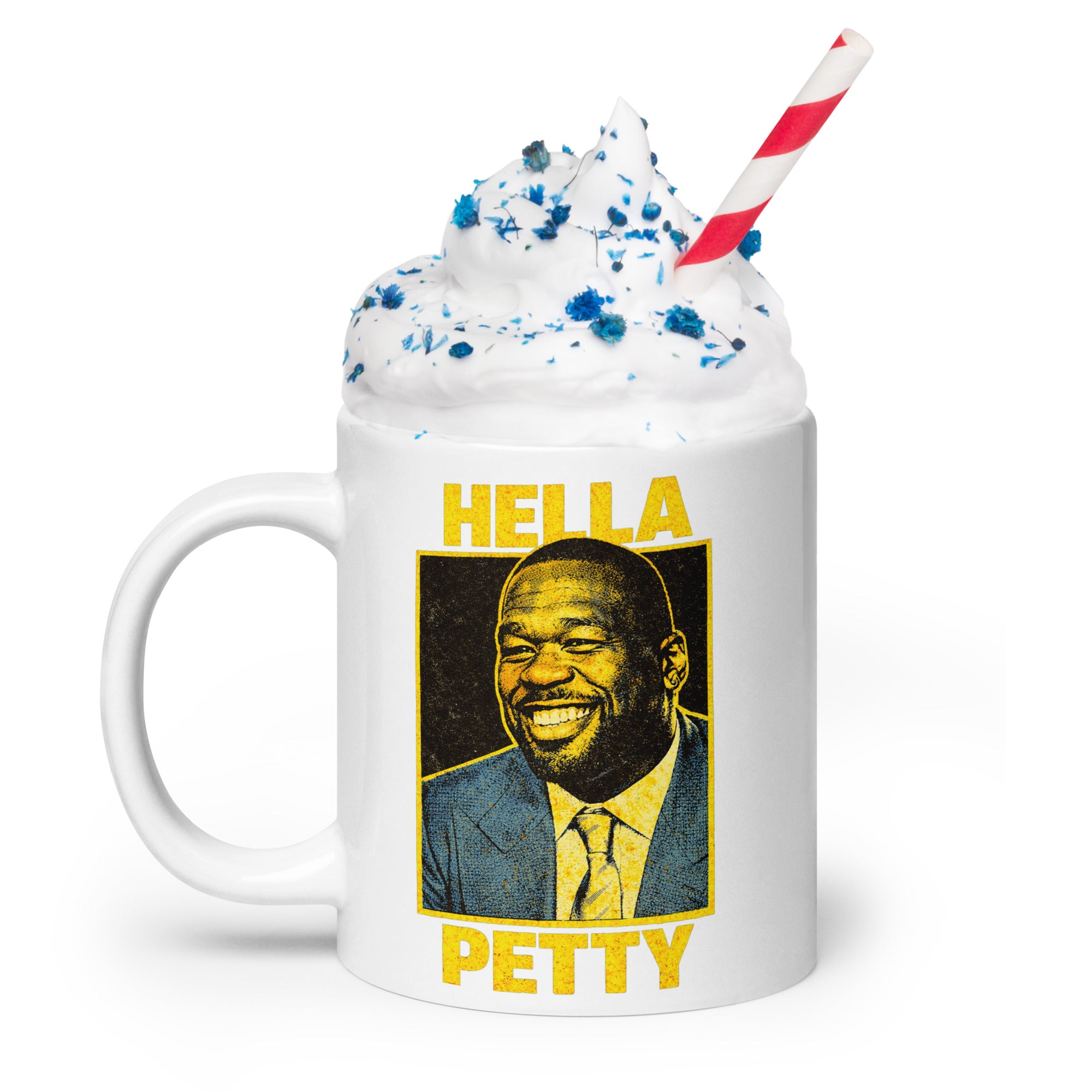 Hella Petty Coffee Mug – Funny Tea-Sipping Meme Mug – 20oz Savage Petty Cup – Sarcastic Pop Culture Gift Mug